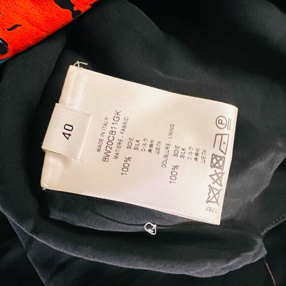 Givenchy Silk Floral One Shoulder Ruffle Dress Size EU 40 NWT Multicolor - Picture 9 of 12